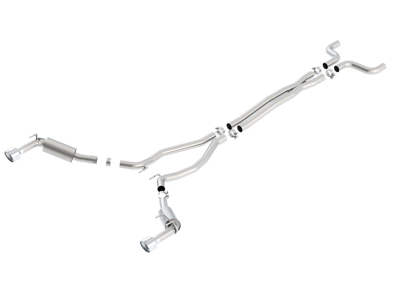 Picture of Borla 14-15 Chevy Camaro SS 6.2L V8 Single Split Rear Exit S-Type Catback Exhaust