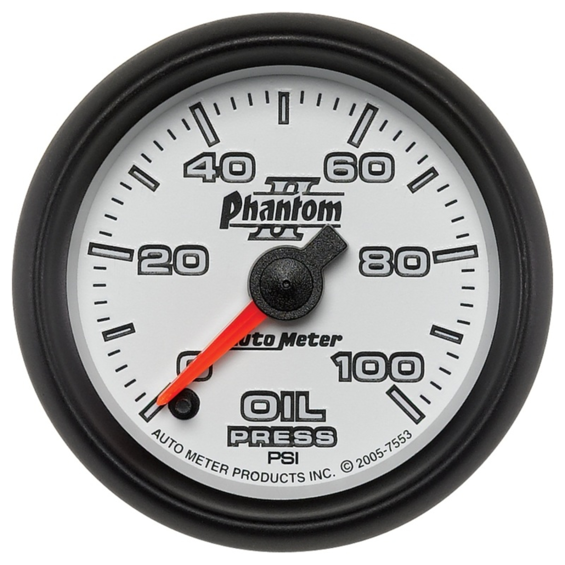 Picture of Autometer Phantom II 52mm Full Sweep Electronic 0-100 PSI Oil Pressure Gauge