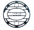 Picture of Hella Stone Shield Round Plastic Black Hella Logo Light Cover  (MOQ 10)