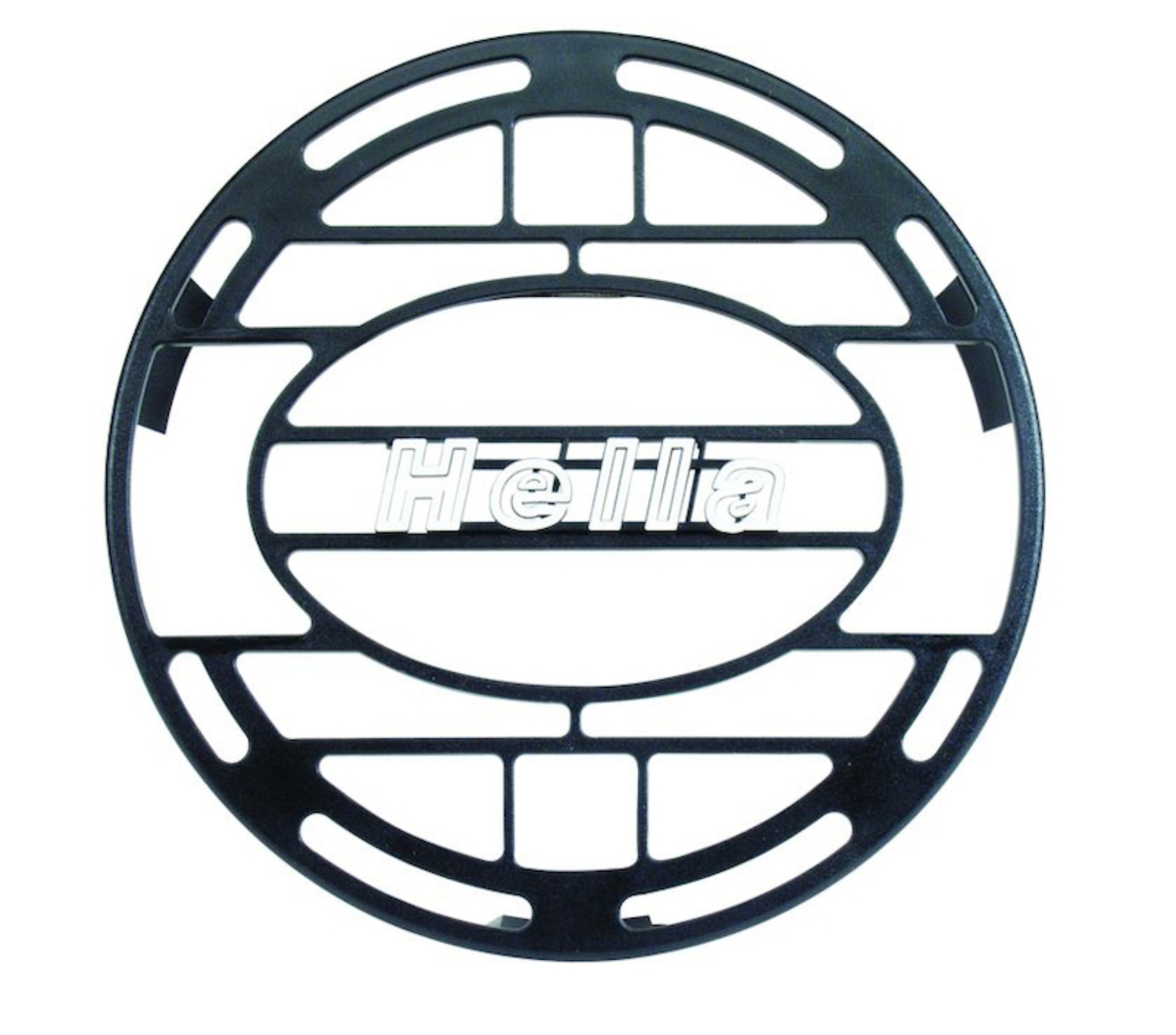 Picture of Hella Stone Shield Round Plastic Black Hella Logo Light Cover  (MOQ 10)
