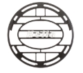 Picture of Hella Stone Shield Round Plastic Black Hella Logo Light Cover  (MOQ 10)