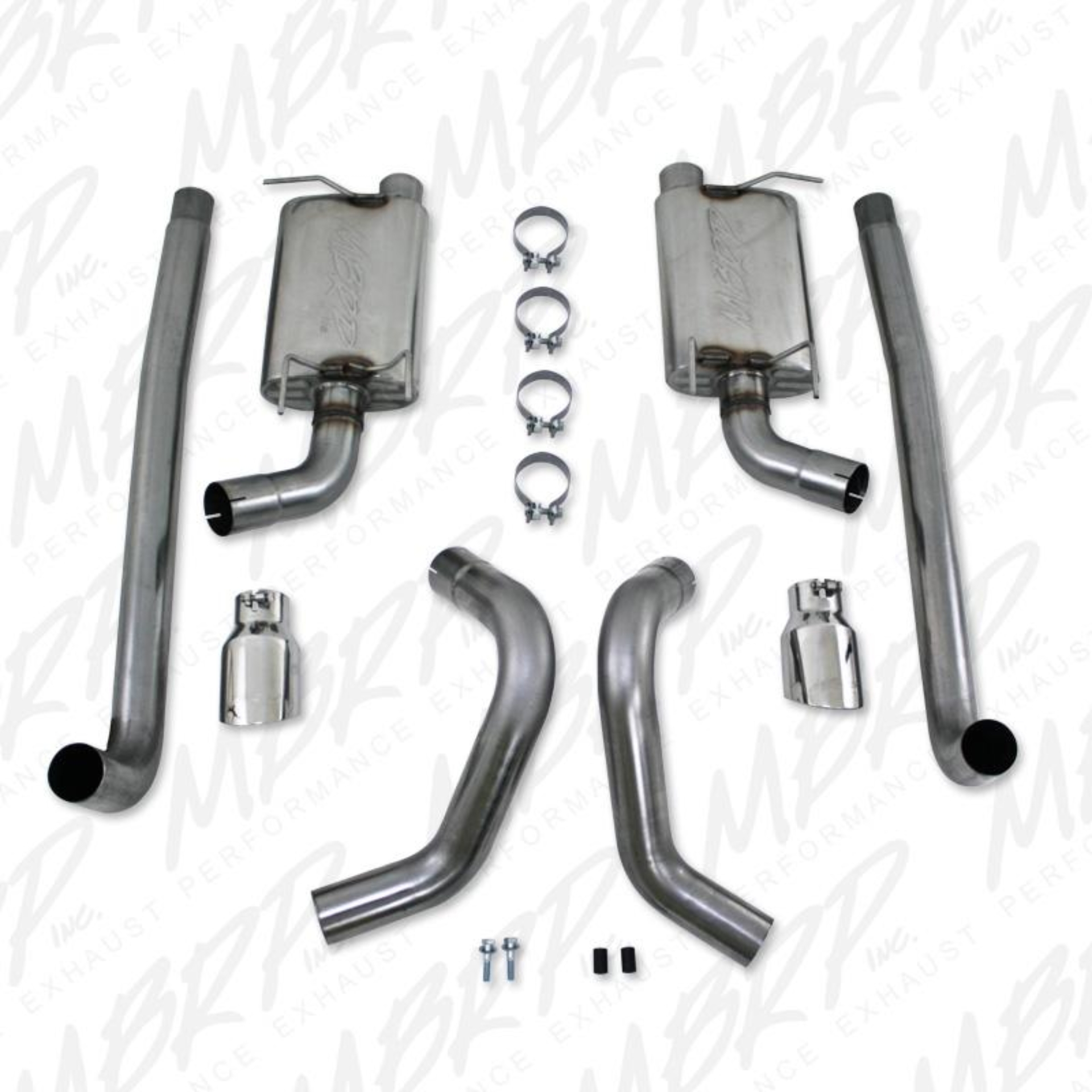 Picture of MBRP 11-12 Ford Shelby GT 500 T304 3in Cat Back Dual Split Rear Race Version 4.5in Tips