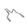 Picture of MBRP 05-09 Ford Mustang GT 4.6L Dual Split Rear Race Version AL/ 3in Cat Back Exhaust System