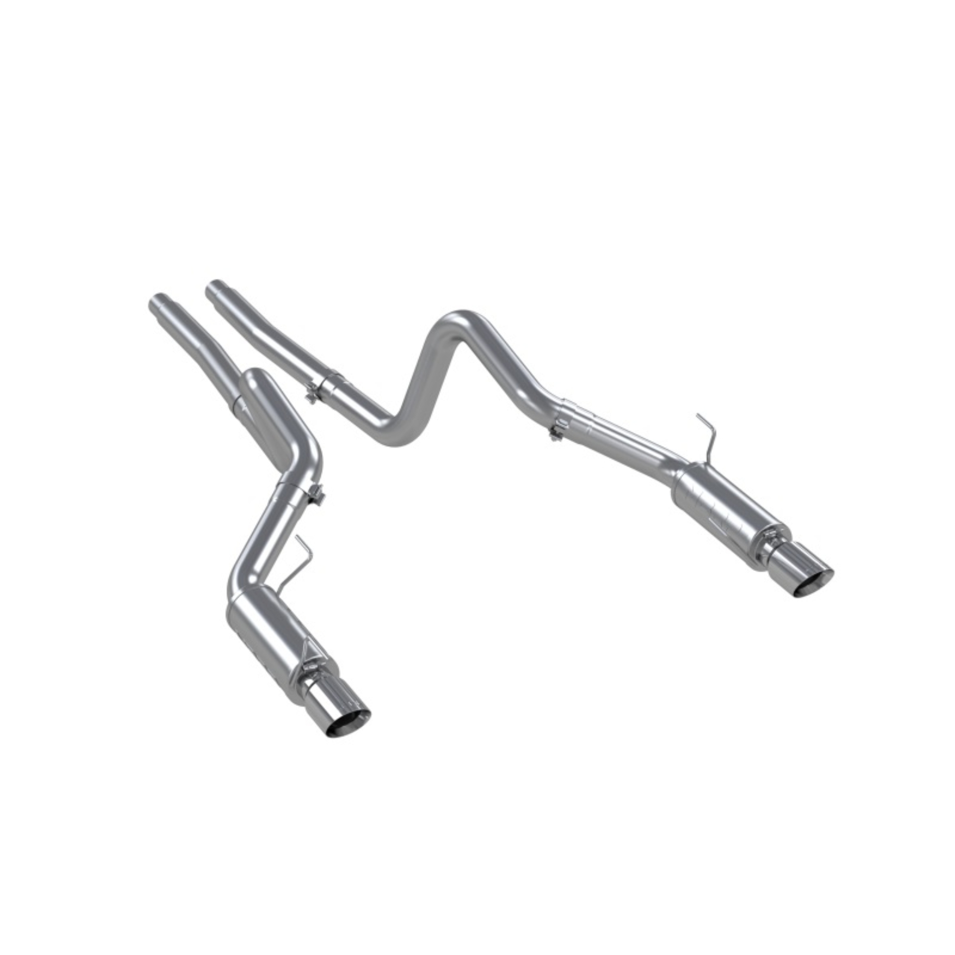 Picture of MBRP 05-09 Ford Mustang GT 4.6L Dual Split Rear Race Version AL/ 3in Cat Back Exhaust System