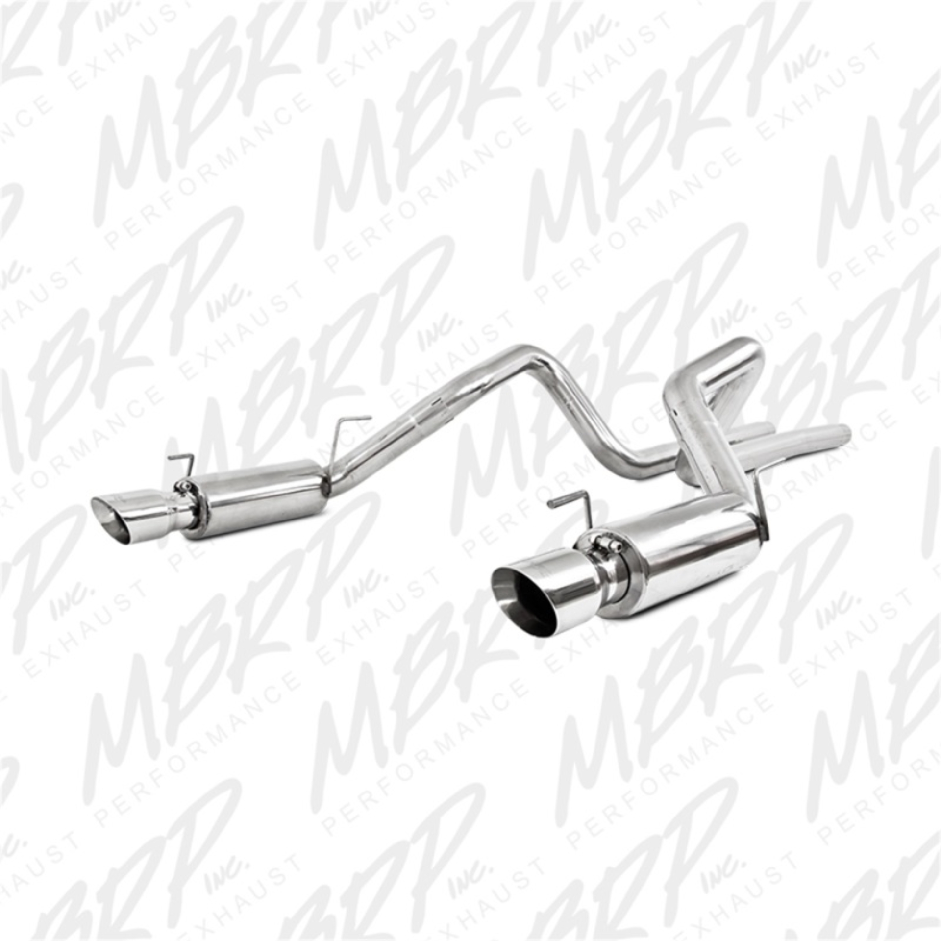 Picture of MBRP 05-09 Ford Shelby GT500 / GT Dual Split Rear Race Version, T409 4in Tips Exhaust System