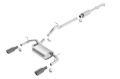 Picture of Borla 12-16 Jeep Wrangler 3.6L AT/MT 4DR 4WD S SQ RL AC SR 2.5in 2in TIP 3.5inx3.28in Black Chrome