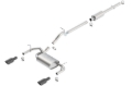 Picture of Borla 12-16 Jeep Wrangler 3.6L AT/MT 4DR 4WD S SQ RL AC SR 2.5in 2in TIP 3.5inx3.28in Black Chrome