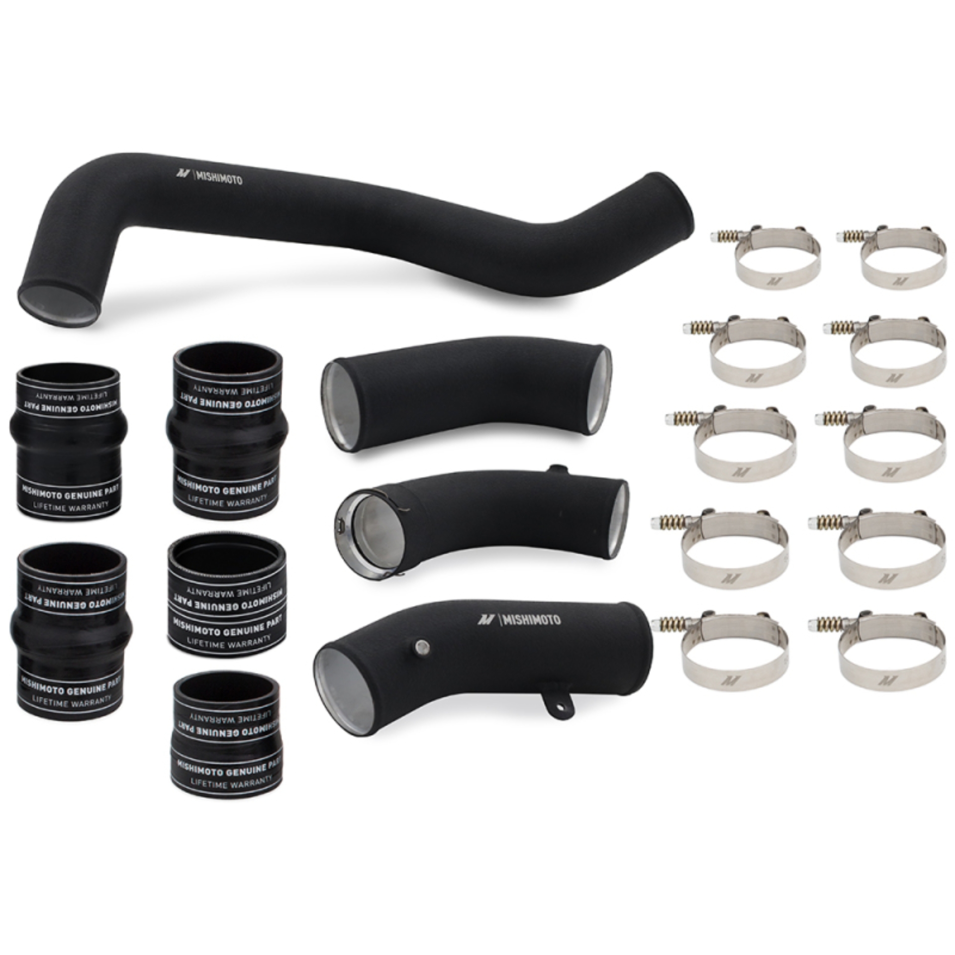 Picture of Mishimoto 17-19 GM 6.6L L5P Intercooler Pipe + Boot Kit Wrinkle Black