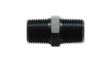 Picture of Vibrant 1/8in NPT x 1/8in NPT Straight Union Pipe Adapter Fitting - Aluminum