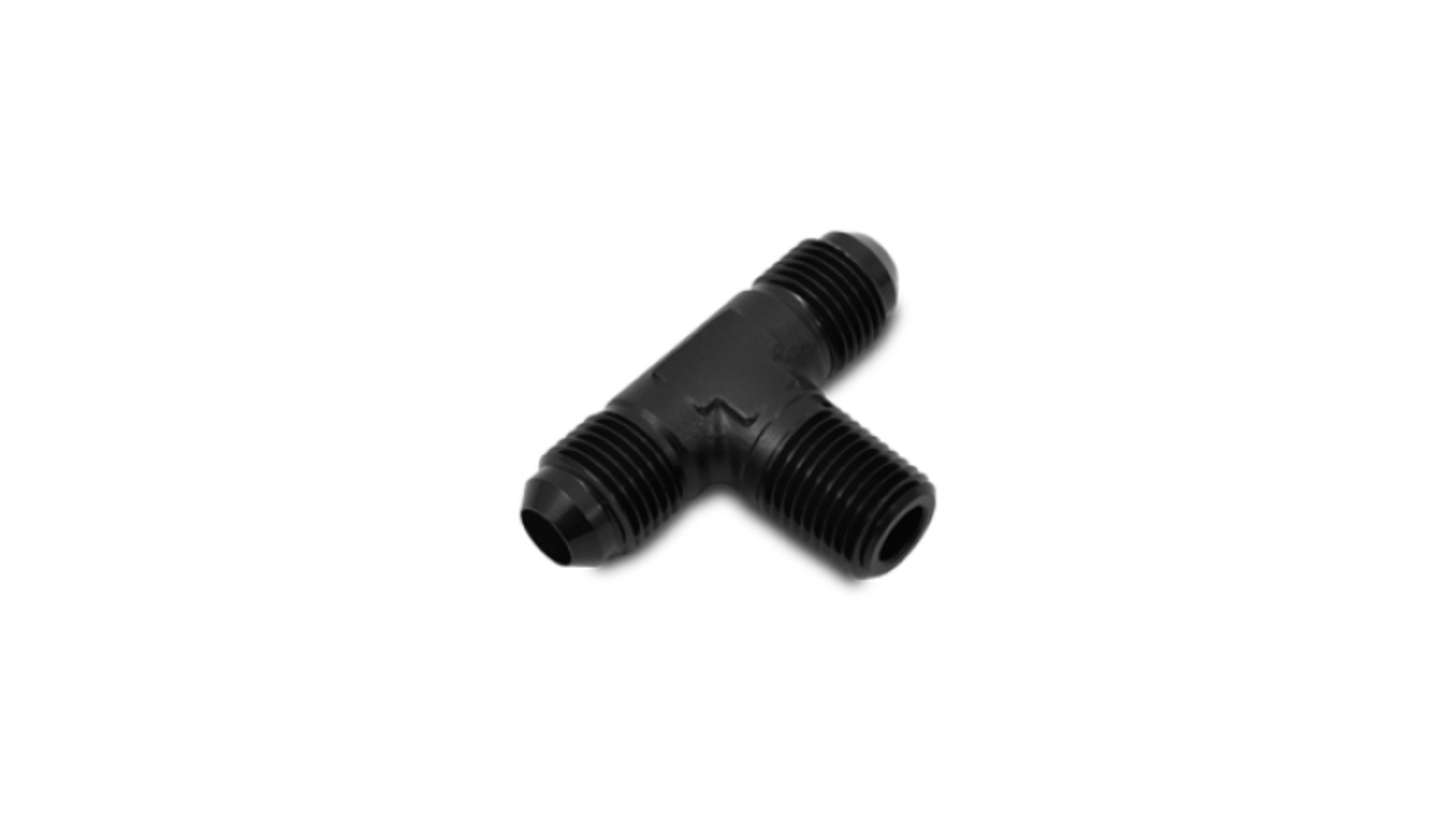 Picture of Vibrant -12AN x 3/4in NPT Flare to Pipe Tee Adapter Fitting - Aluminum