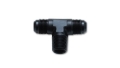Picture of Vibrant -12AN x 3/4in NPT Flare to Pipe Tee Adapter Fitting - Aluminum