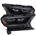Picture of AlphaRex 2019+ Ford Ranger PRO-Series Proj Headlights Plank Style Alpha Black w/Seq Signal/DRL