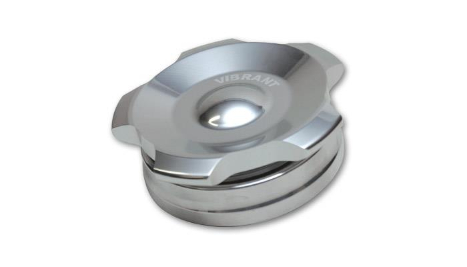 Picture of Vibrant 2.75in OD Aluminum Weld Bungs w/ Polished Aluminum Threaded Cap (incl. O-Ring)