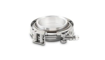 Picture of Vibrant AL V-B Flange Assembly for 3in OD Tubing incl 2 AL V-b flanges 1 SS V-B Clamp 1 Viton O-Ring