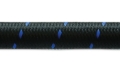 Picture of Vibrant -10 AN Two-Tone Black/Blue Nylon Braided Flex Hose (10 foot roll)