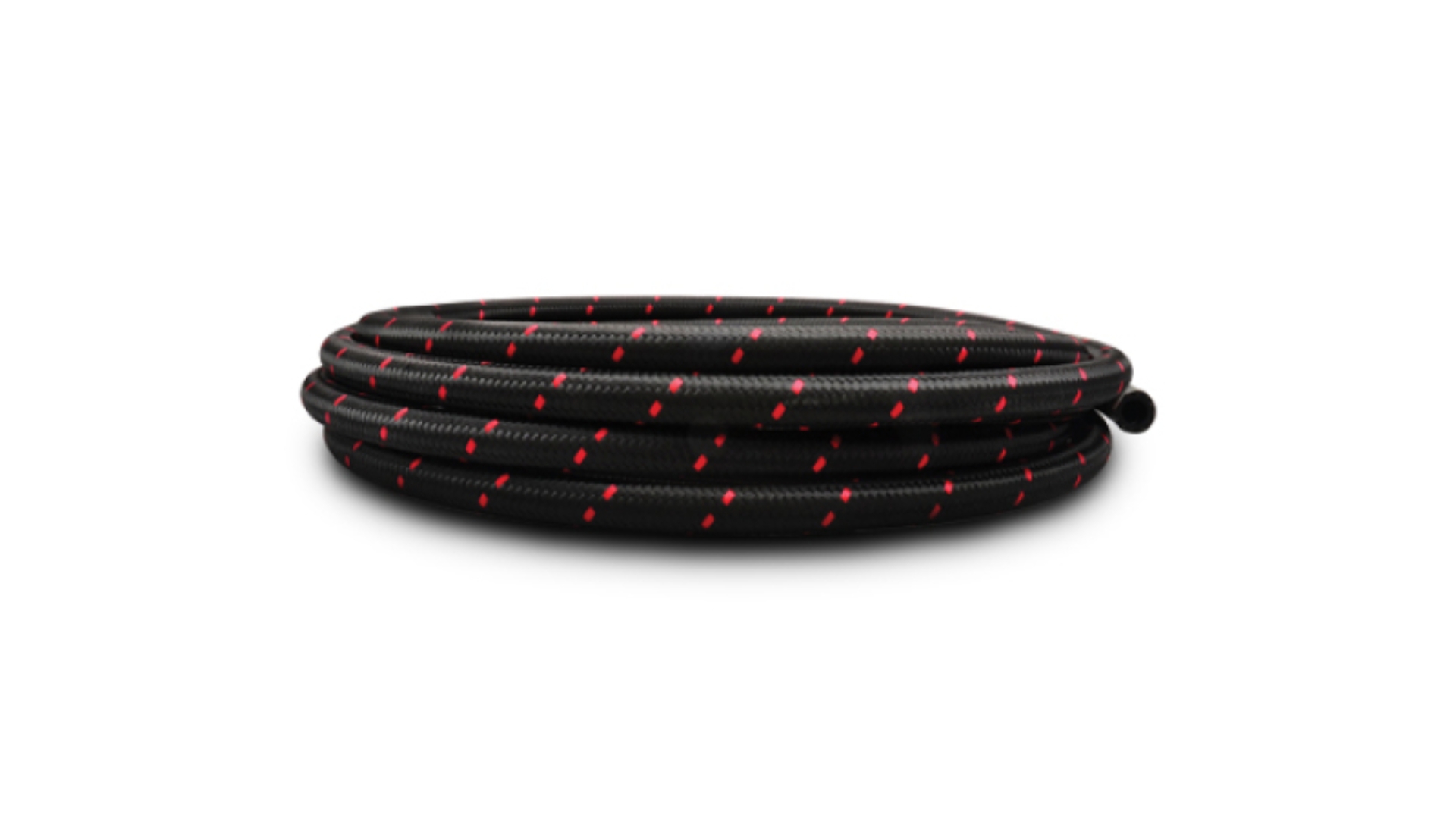 Picture of Vibrant -8 AN Two-Tone Black/Red Nylon Braided Flex Hose (20 foot roll)