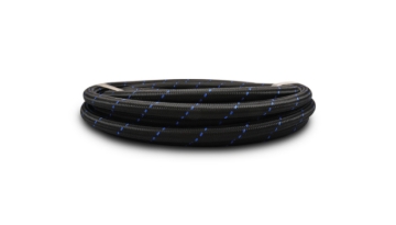 Picture of Vibrant -6 AN Two-Tone Black/Blue Nylon Braided Flex Hose (5 foot roll)