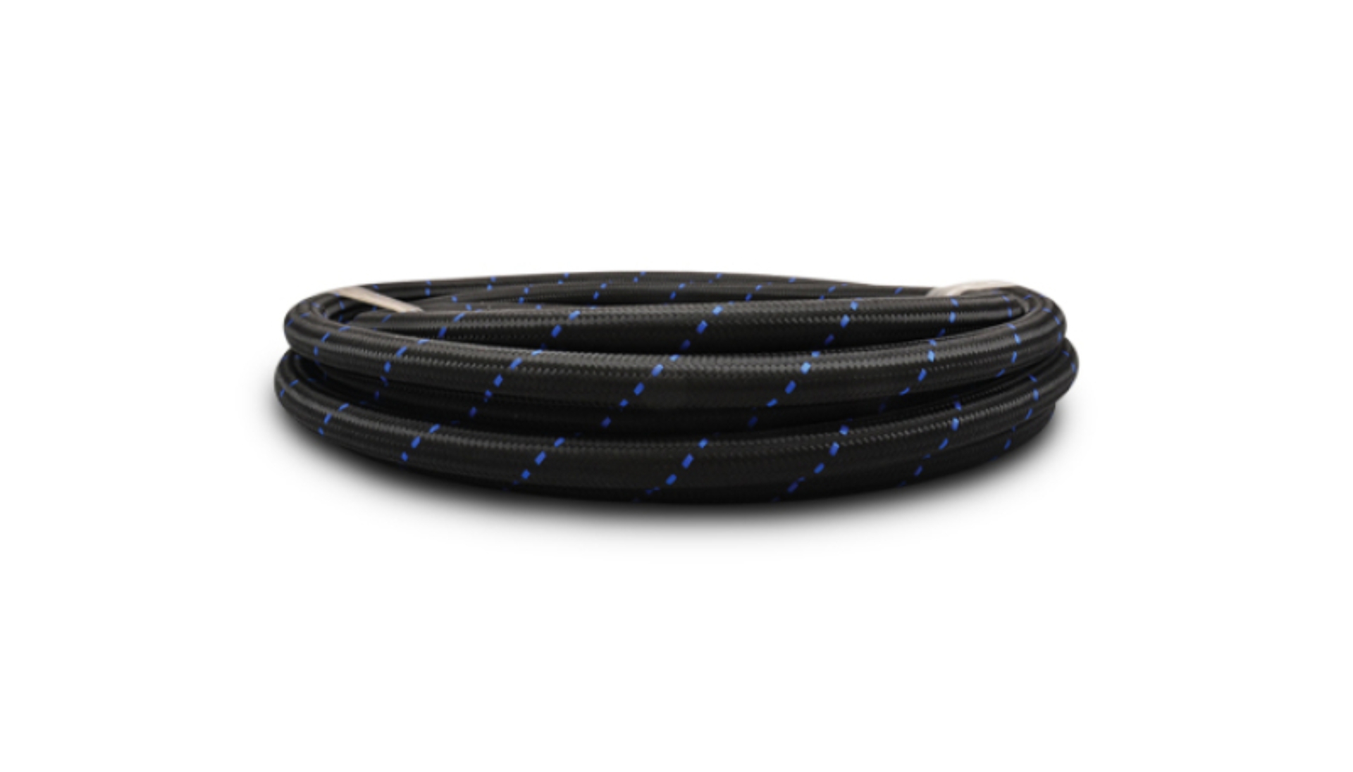 Picture of Vibrant -8 AN Two-Tone Black/Blue Nylon Braided Flex Hose (5 foot roll)