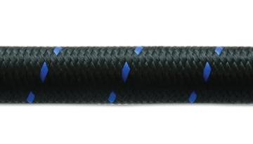 Picture of Vibrant -4 AN Two-Tone Black/Blue Nylon Braided Flex Hose (5 foot roll)