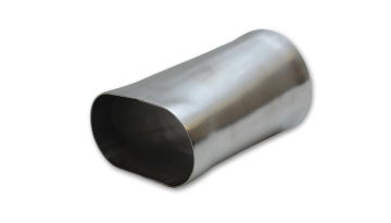 Picture of Vibrant 3in oval (Nominal) x 3in Round Transition adapter T304 SS 6in long