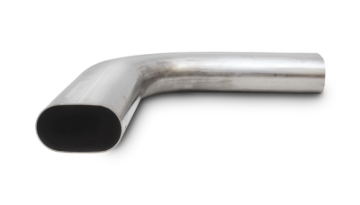 Picture of Vibrant 3in Oval (Nominal Size) T304 SS 90 deg Mandrel Bend 6in x 6in leg lengths