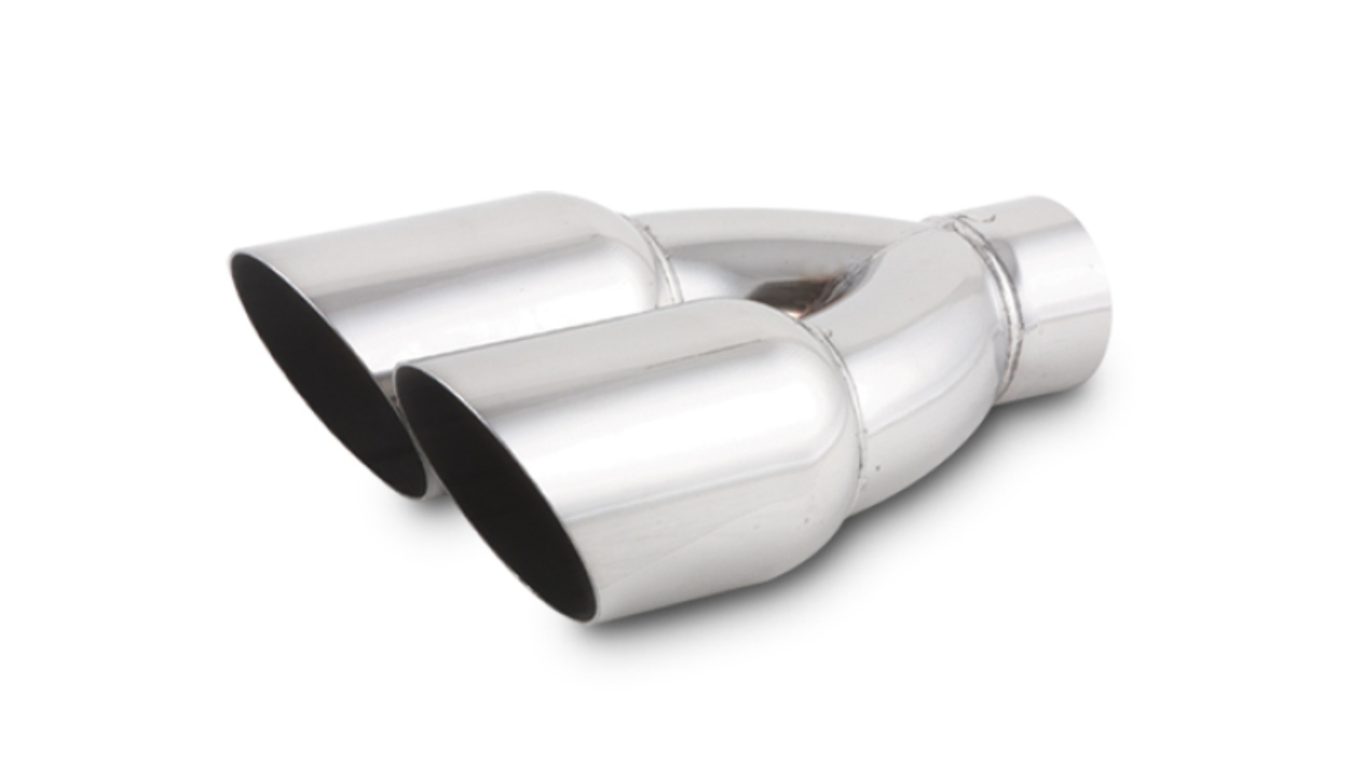 Picture of Vibrant Dual 3.5in Round SS Exhaust Tip (Single Wall Angle Cut)