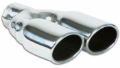 Picture of Vibrant Dual 3.25in x 2.75in Oval SS Exhaust Tip (Single Wall Angle Cut Rolled Edge)