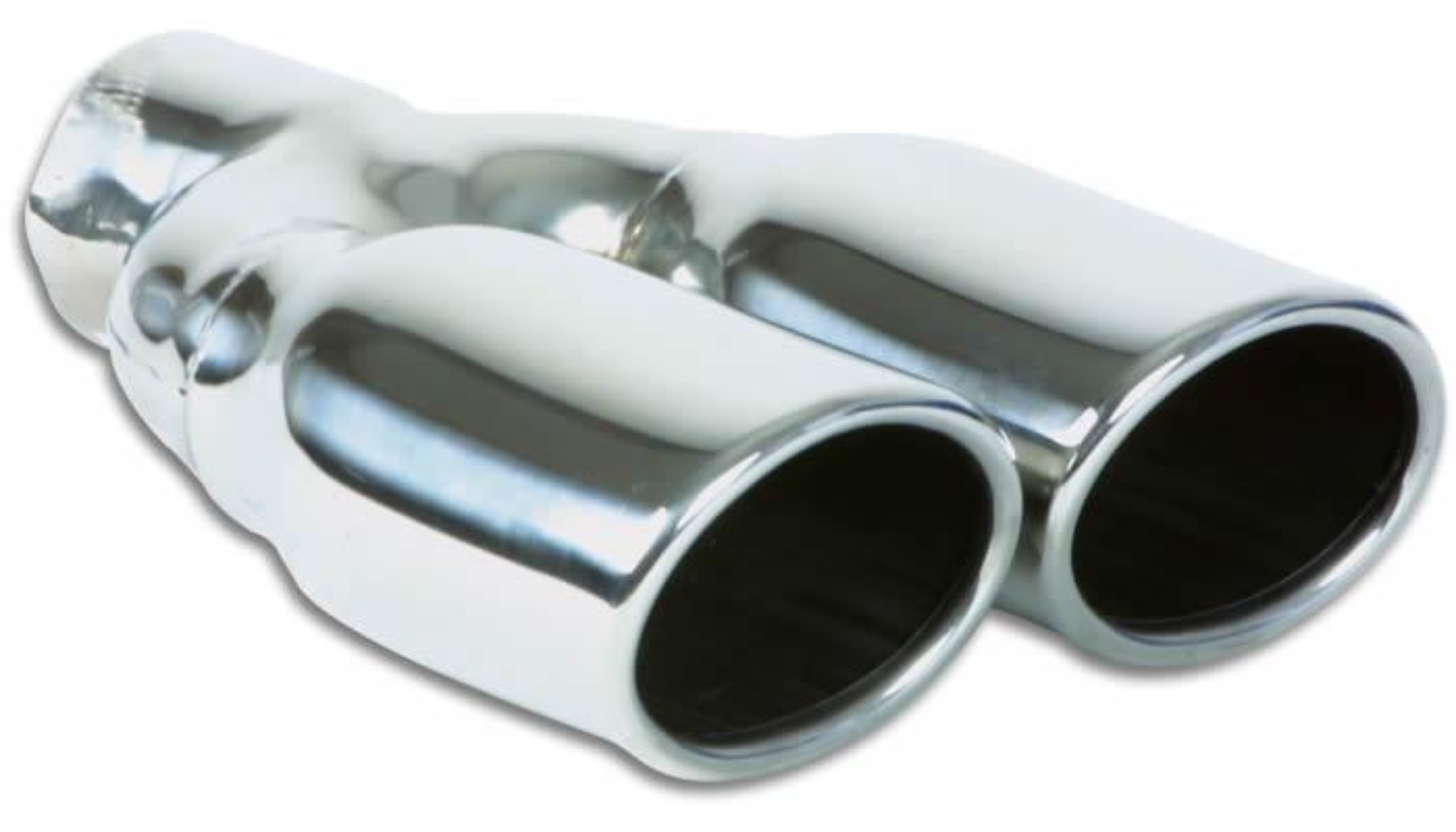 Picture of Vibrant Dual 3.25in x 2.75in Oval SS Exhaust Tip (Single Wall Angle Cut Rolled Edge)