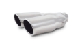 Picture of Vibrant Dual 3.25in x 2.75in Oval SS Exhaust Tip (Single Wall Angle Cut Rolled Edge)