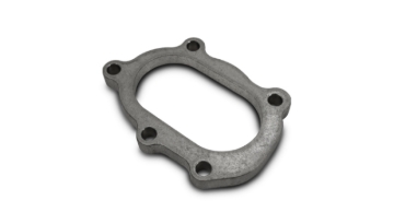 Picture of Vibrant GT25R / GT28R Discharge Flange with Oval Outlet (5 Bolt) Mild Steel 1/2in Thick
