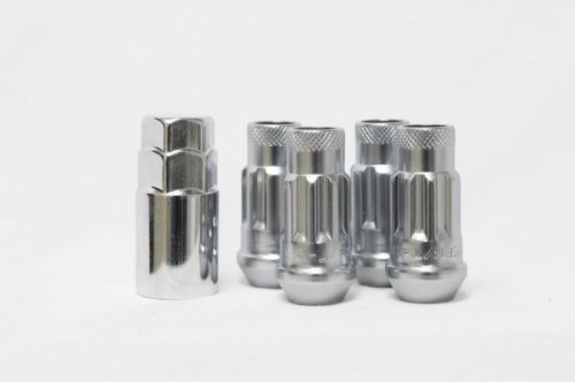 Picture of Wheel Mate Monster Locking Lug Nut Set of 4 - Satin Silver 14x1.50