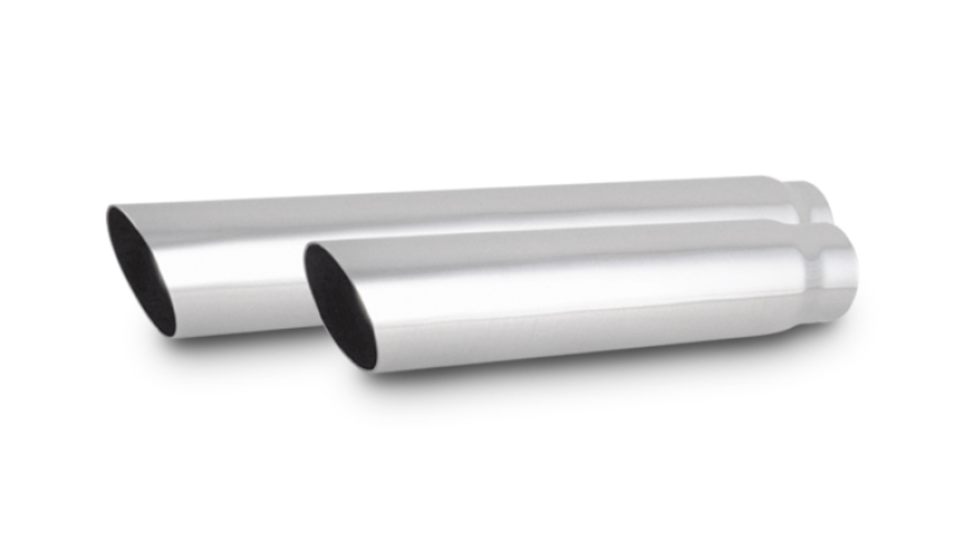 Picture of Vibrant 3.5in Round SS Truck/SUV Exhaust Tip (Single Wall Angle Cut) - 3in inlet 11in long