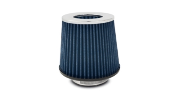 Picture of Vibrant Open Funnel Perf Air Filter (5in Cone O.D. x 5in Tall x 2.5in inlet I.D.) Chrome Filter Cap