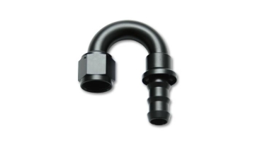 Picture of Vibrant -8AN Push-On 180 Deg Hose End Fitting - Aluminum