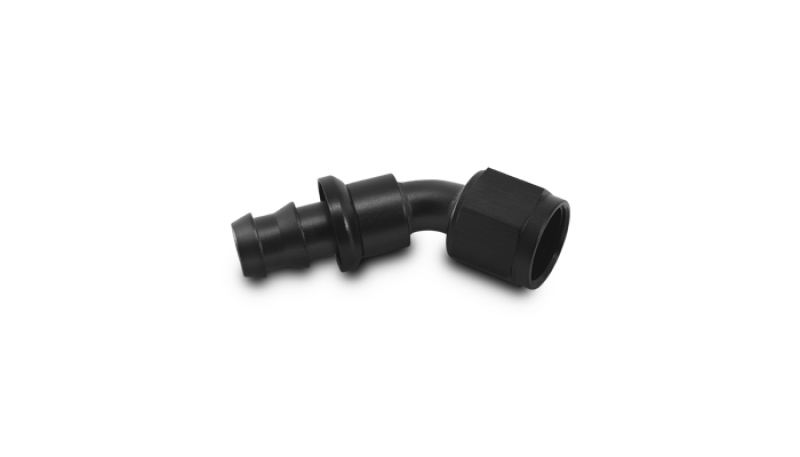 Picture of Vibrant -6AN Push-On 45 Deg Hose End Fitting - Aluminum