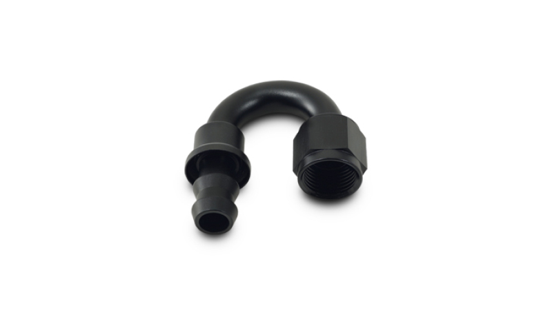 Picture of Vibrant -8AN Push-On 180 Deg Hose End Fitting - Aluminum