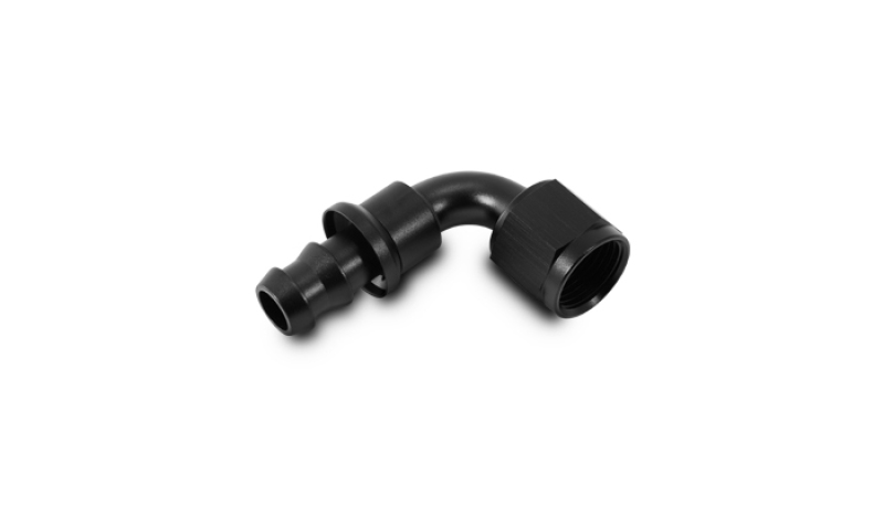 Picture of Vibrant -8AN Push-On 90 Deg Hose End Fitting - Aluminum
