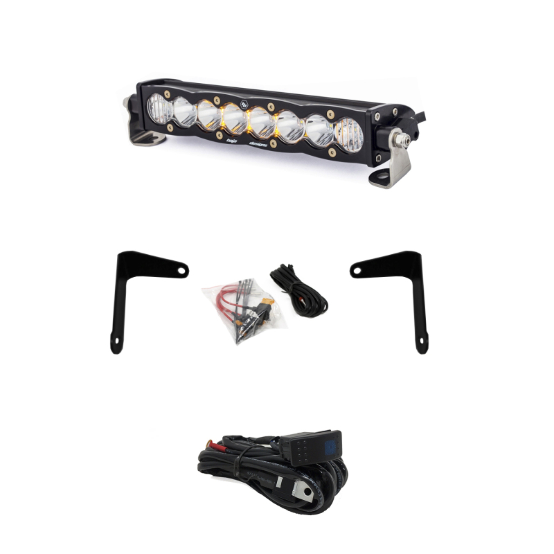 Picture of Baja Designs Can-Am X3 Shock Mount Kit w/10in S8 Light Bar Clear