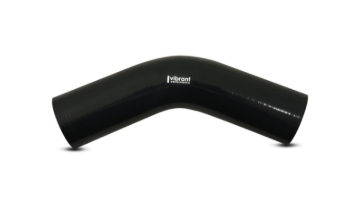 Picture of Vibrant 4 Ply Reinforced Silicone Elbow Connector - 4.5in I.D. - 45 deg. Elbow (BLACK)