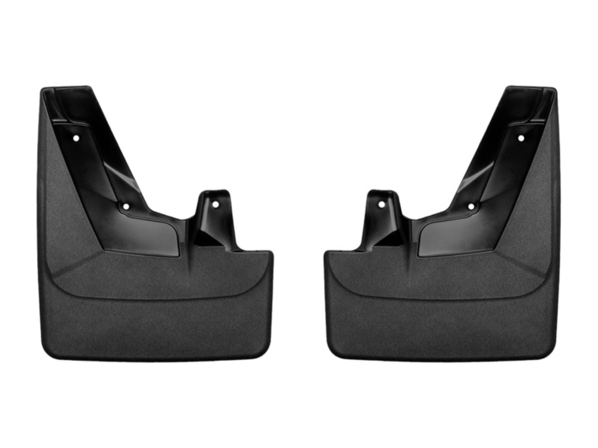 Picture of WeatherTech 2021+ Chevy Suburban(except w/Power retractable step) Front No Drill Mudflaps - Black