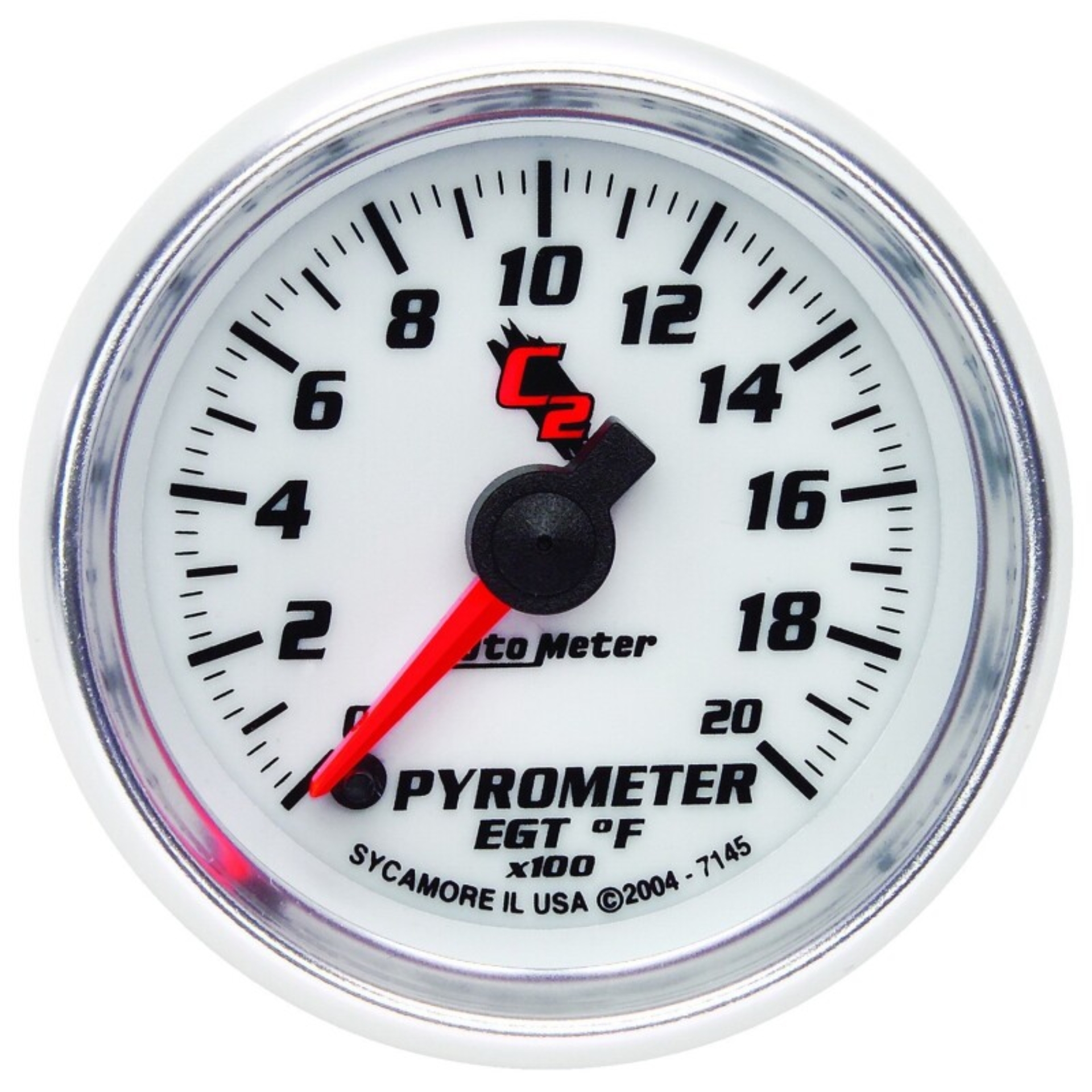 Picture of Autometer C2 52mm 2000 Deg F Electronic EGT Pyrometer Gauge