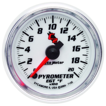 Picture of Autometer C2 52mm 2000 Deg F Electronic EGT Pyrometer Gauge