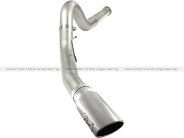 Picture of aFe MACHForce XP 5in DPF-Back Stainless Steel Exh Sys, polished tip,Ford Diesel Trucks 11-14 V8-6.7L