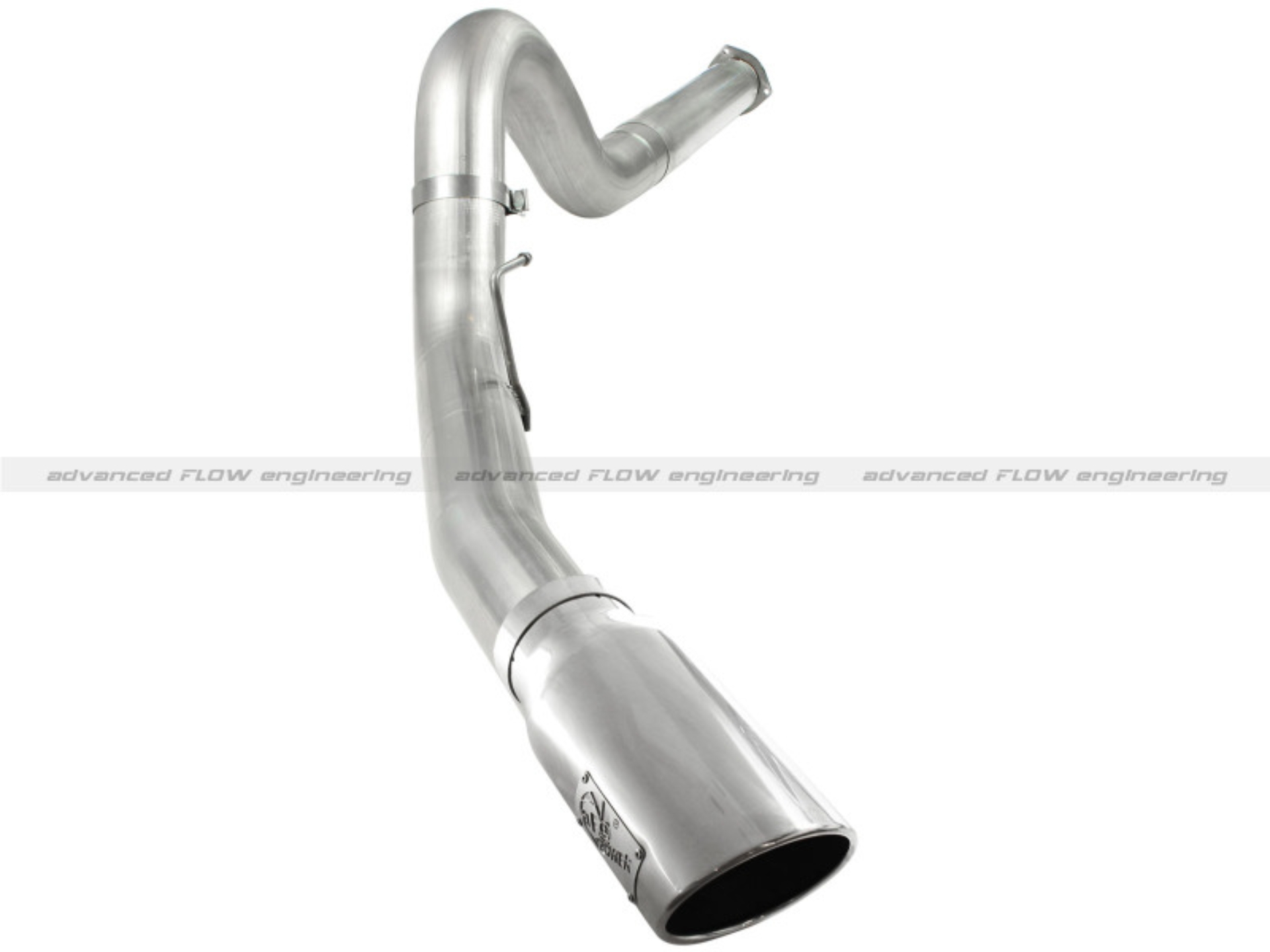 Picture of aFe Atlas 5in DPF-Back Aluminized Steel Exh Sys, Ford Diesel Trucks 11-14 v8-6.7L (td) Polished tip
