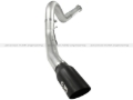 Picture of aFe Atlas 5in DPF-Back Aluminized Steel Exh Sys Ford Diesel Trucks 11-14 v8-6.7L td wrinkled blk tip