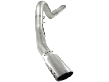 Picture of aFe MACHForce XP 5in DPF-Back Stainless Steel Exh Sys, polished tip,Ford Diesel Trucks 08-10 V8-6.4L