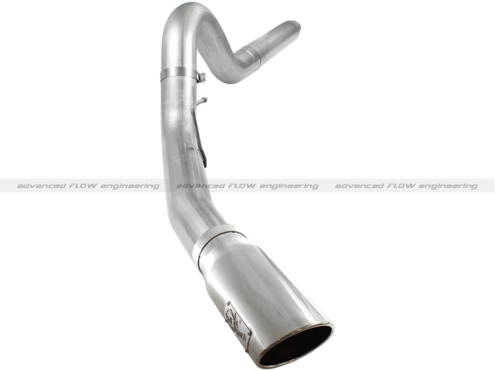 Picture of aFe Atlas 5in DPF-Back Aluminized Steel Exh Sys, Ford Diesel Trucks 08-10 V8-6.4L (td) Polished tip