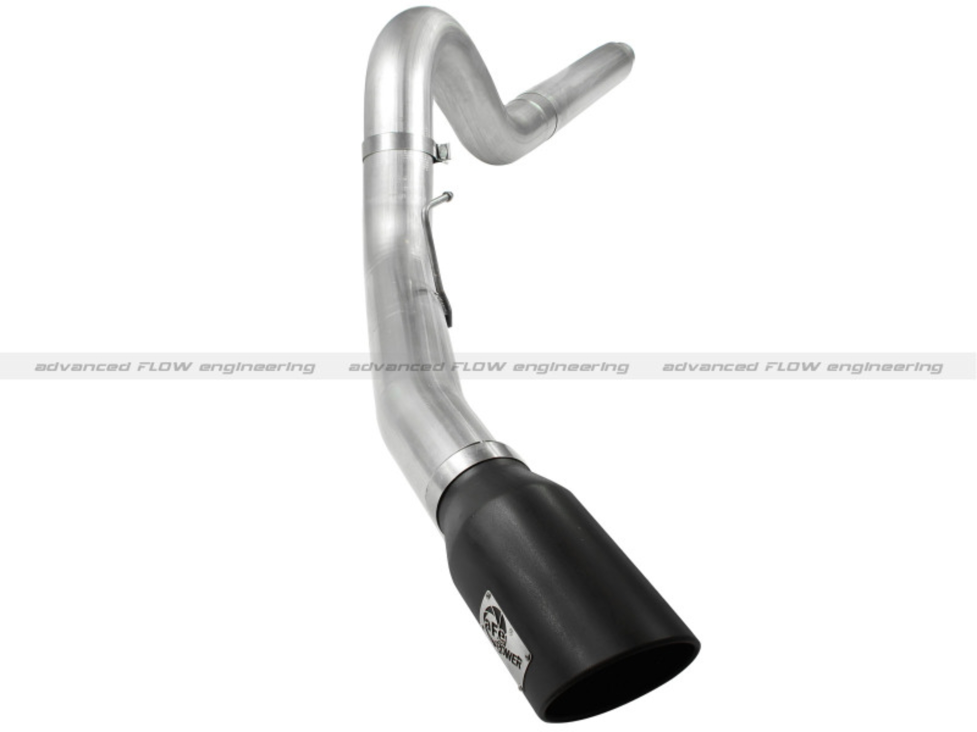 Picture of aFe Atlas 5in DPF-Back Aluminized Steel Exh Sys, Ford Diesel Trucks 08-10 V8-6.4L (td) Black tip