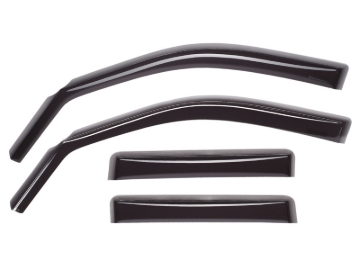 Picture of WeatherTech 20+ Jeep Gladiator SuperCrew Front and Rear Side Window Deflectors - Dark Smoke