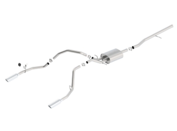 Picture of Borla 14 Silv/Sierra 1500 C/B Touring Exhaust /2.75in in Muffler 2.25inout 4inTIp SS Rear Exit
